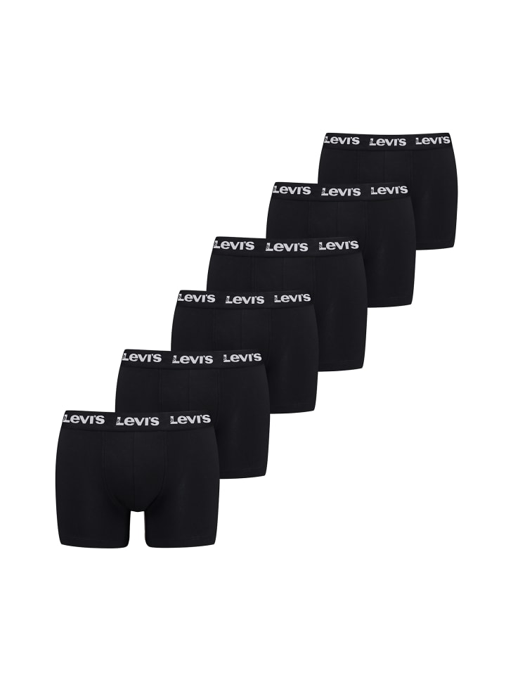 

Levi´s Боксерские шорты LEVIS Men Repeat Logo Box 6P черного цвета