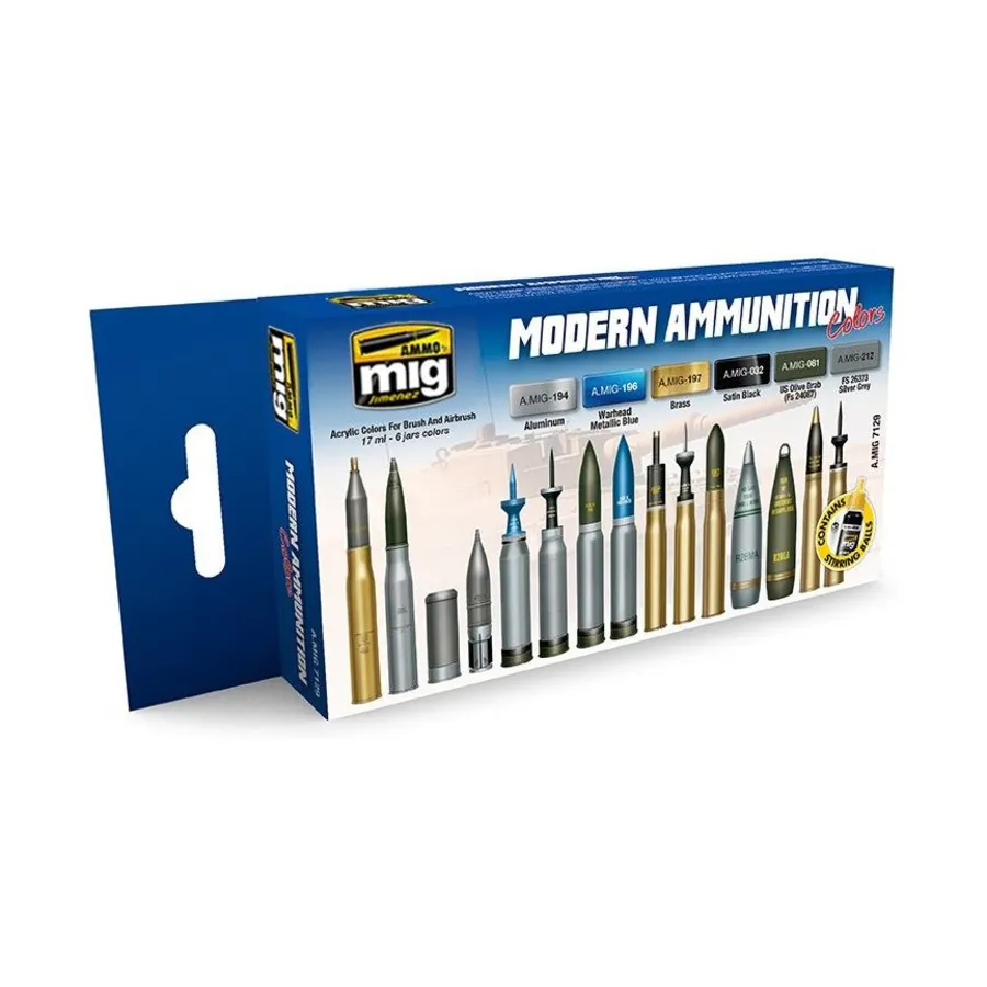 

Современный набор боеприпасов, Acrylic Paint Sets