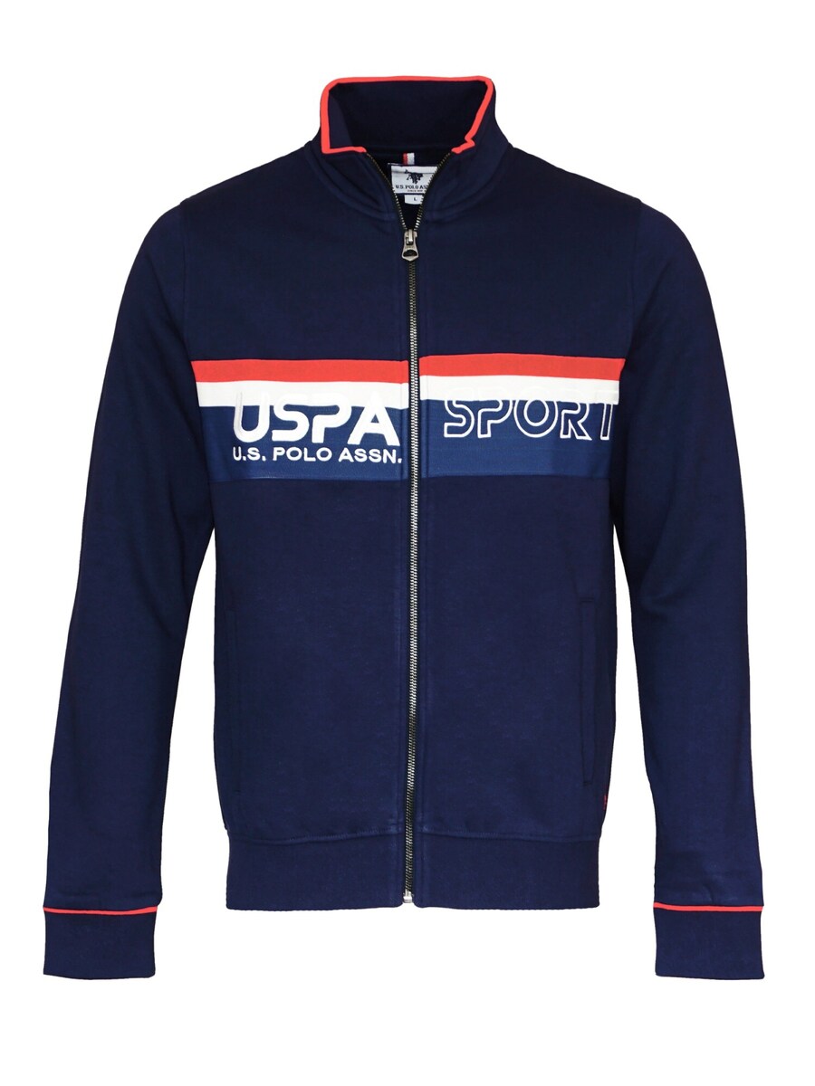 

Толстовка с капюшоном на молнии U.S. POLO ASSN., темно-синий