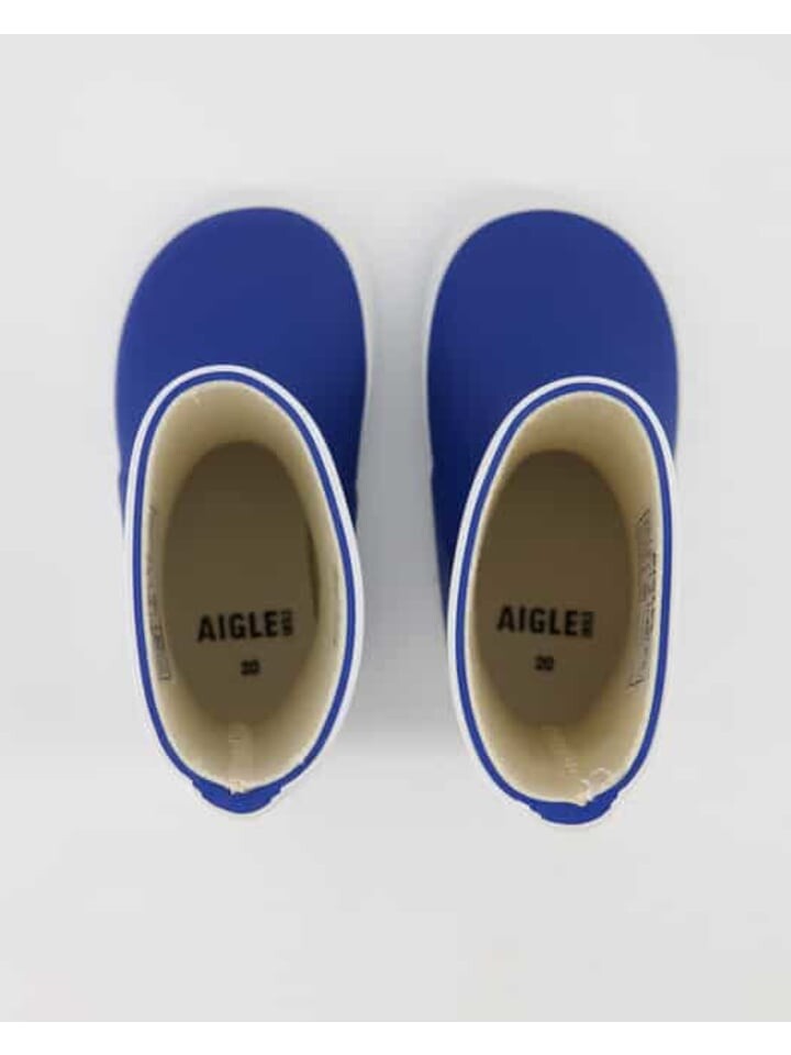 Женские резиновые сапоги Aigle с логотипом, синий — фото 4
