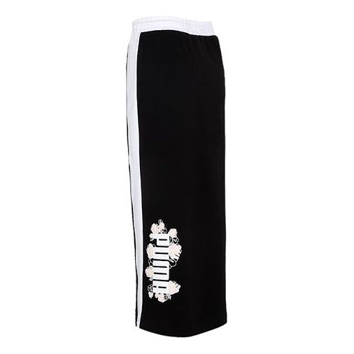 

Юбка (WMNS) PUMA Logo Printing Half Body Long Skirt Black