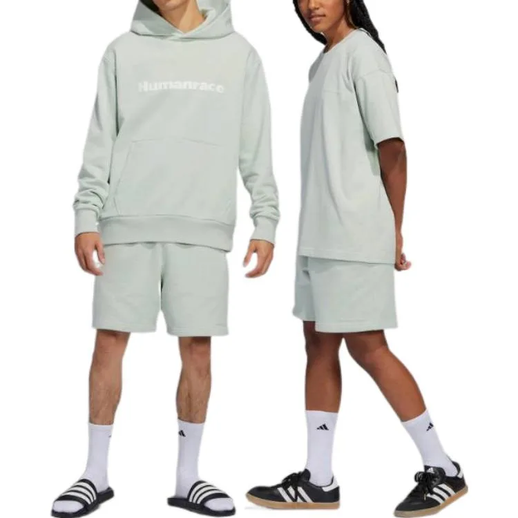 Adidas Originals Спортивные шорты унисекс из льна зеленого цвета — фото 4