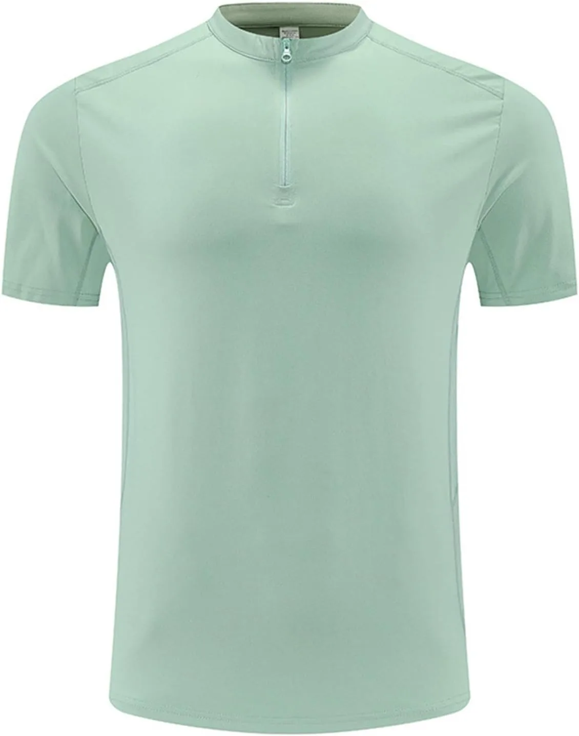 

Мужская футболка с четвертью молнии Henley, короткий рукав, легкая, для гольфа