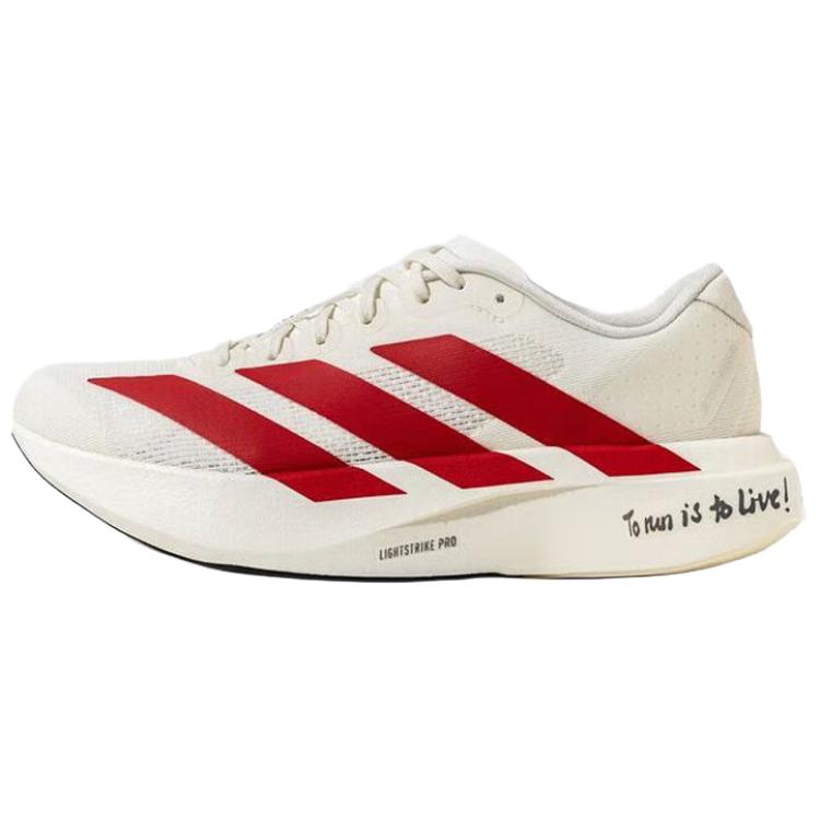 Adidas Кроссовки Adizero Evo SL с амортизацией и дышащими низкими повседневными спортивными кроссовками для марафона, женские, белые