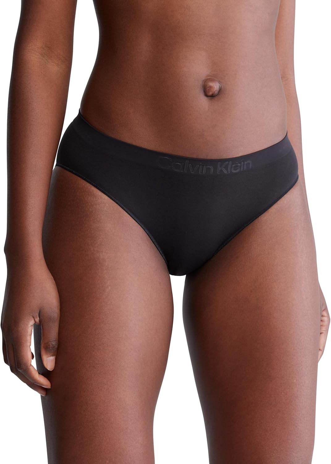 Женский комплект из трех бесшовных купальников-бикини Calvin Klein Bonded Flex со средней посадкой, Black/ Black/ Black — фото 3