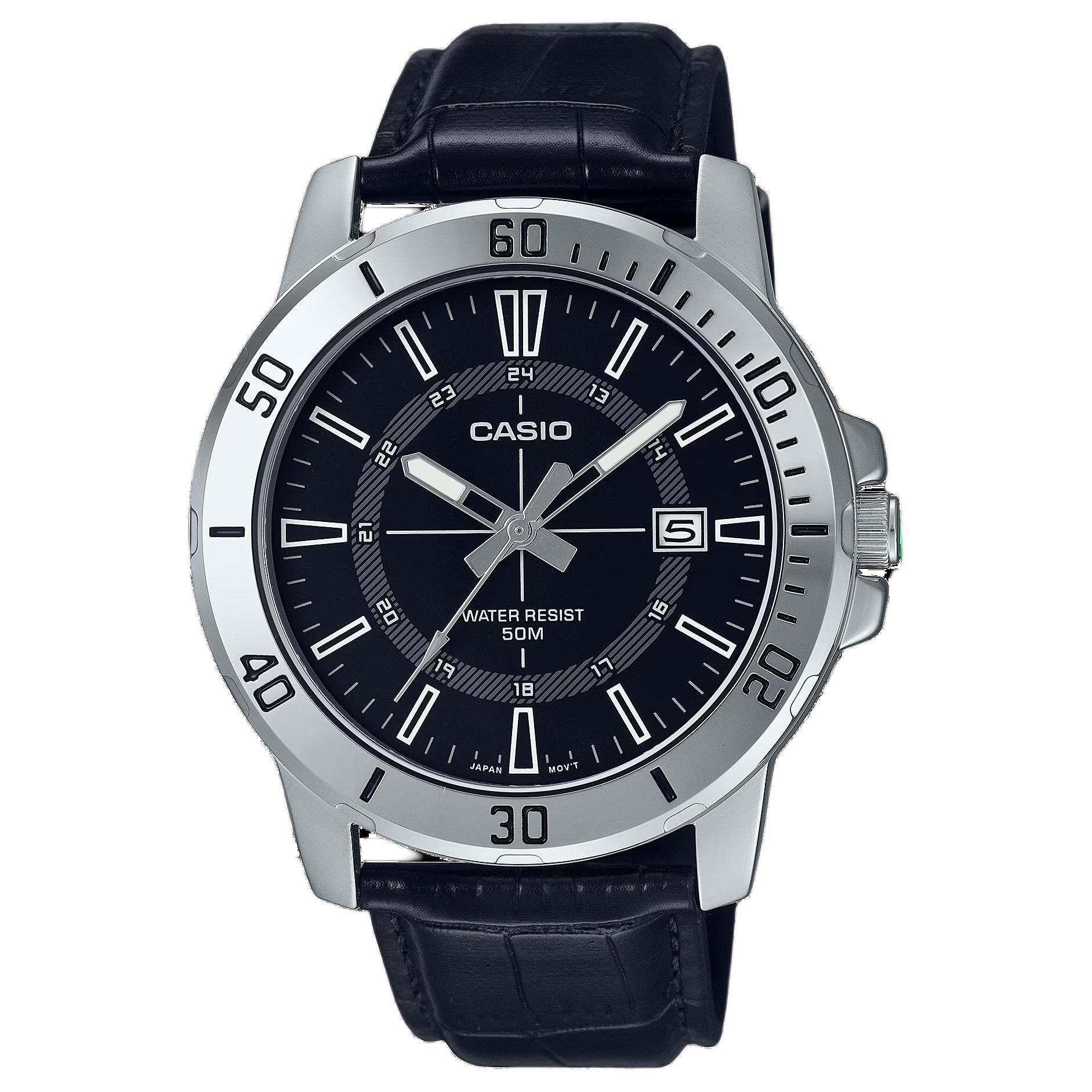 

CASIO Универсальные классические черные часы Standard Series