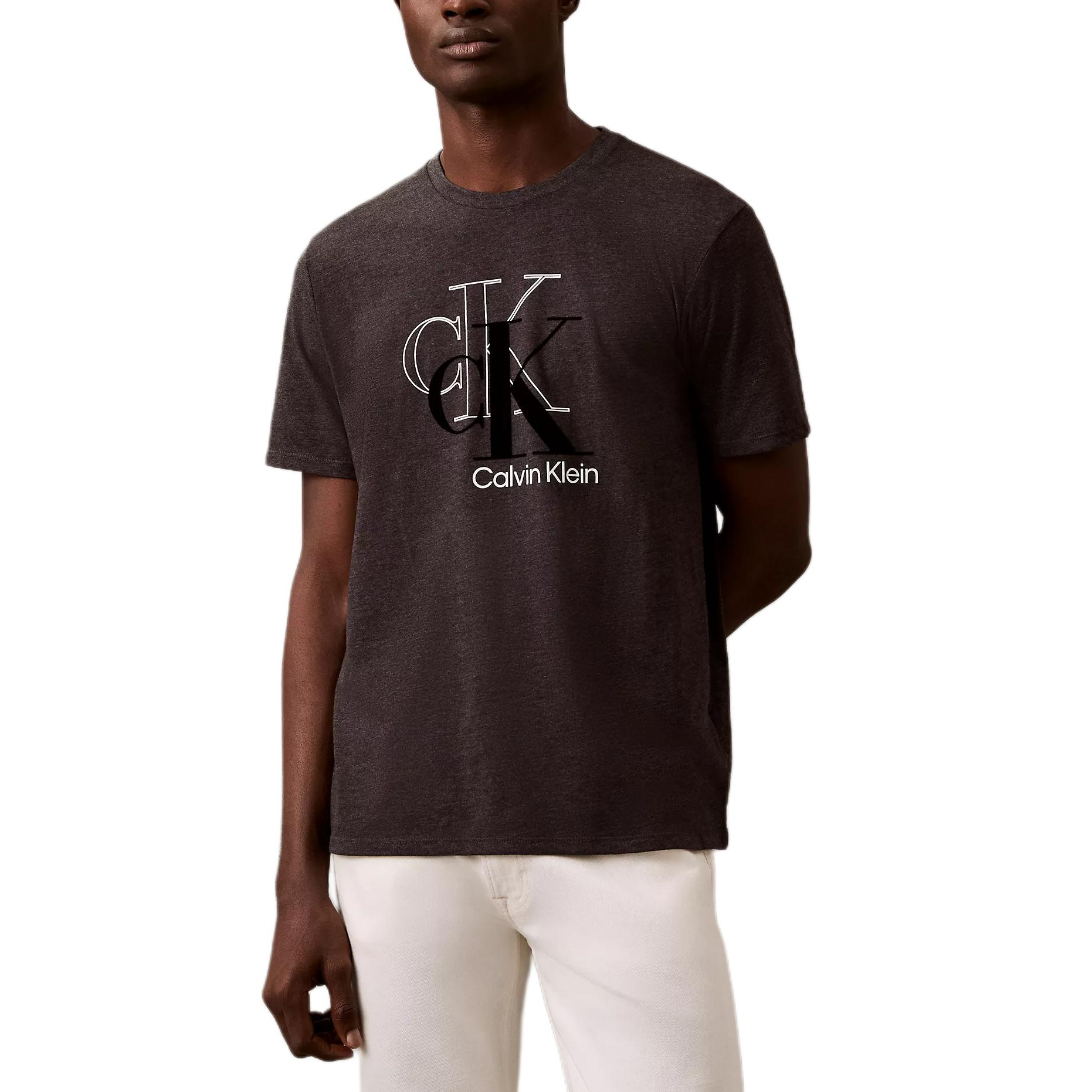 

Футболка CALVIN KLEIN мужская темно-серая, темно-серый