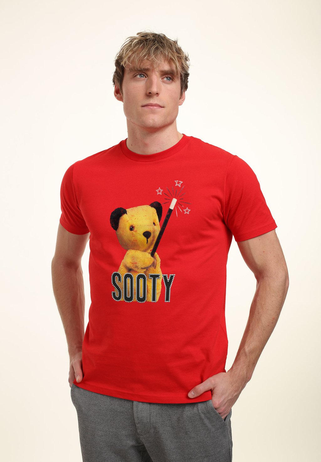 

Футболка с принтом SOOTY RETRO MAGIC WAND Henry Tiger, красный