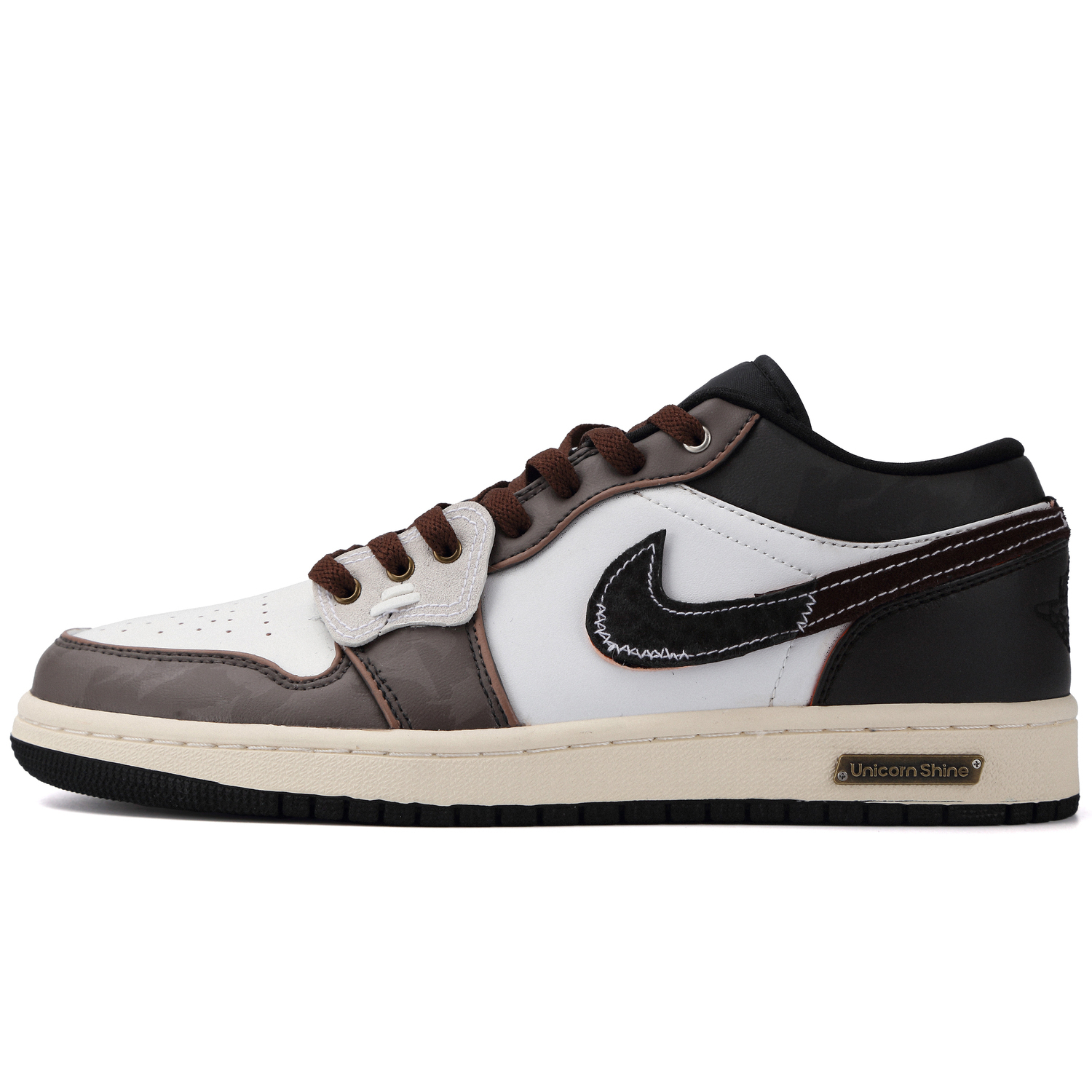 

Jordan Air 1 Jungle Party Abrasion Resistant низкие винтажные баскетбольные кроссовки мужские Brown White