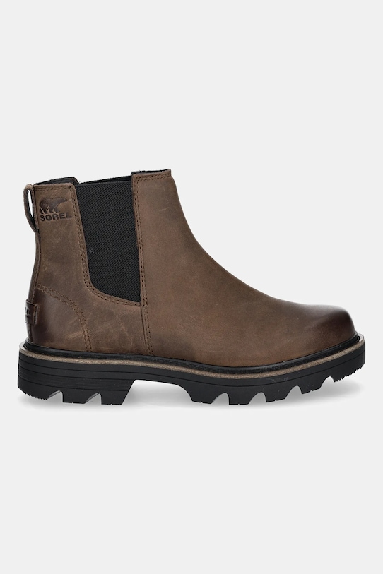 Ботинки челси женские Sorel REVEL RD CHELSEA WP из нубука, коричневый — фото 2