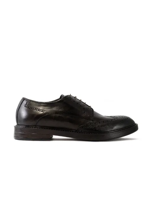 Мужские туфли TEMY CALZATURE NA3014 из натуральной кожи коричневые