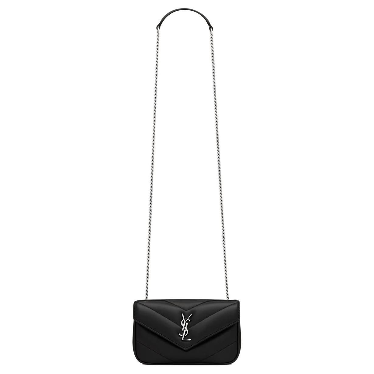 

SAINT LAURENT Миниатюрная кожаная сумка через плечо