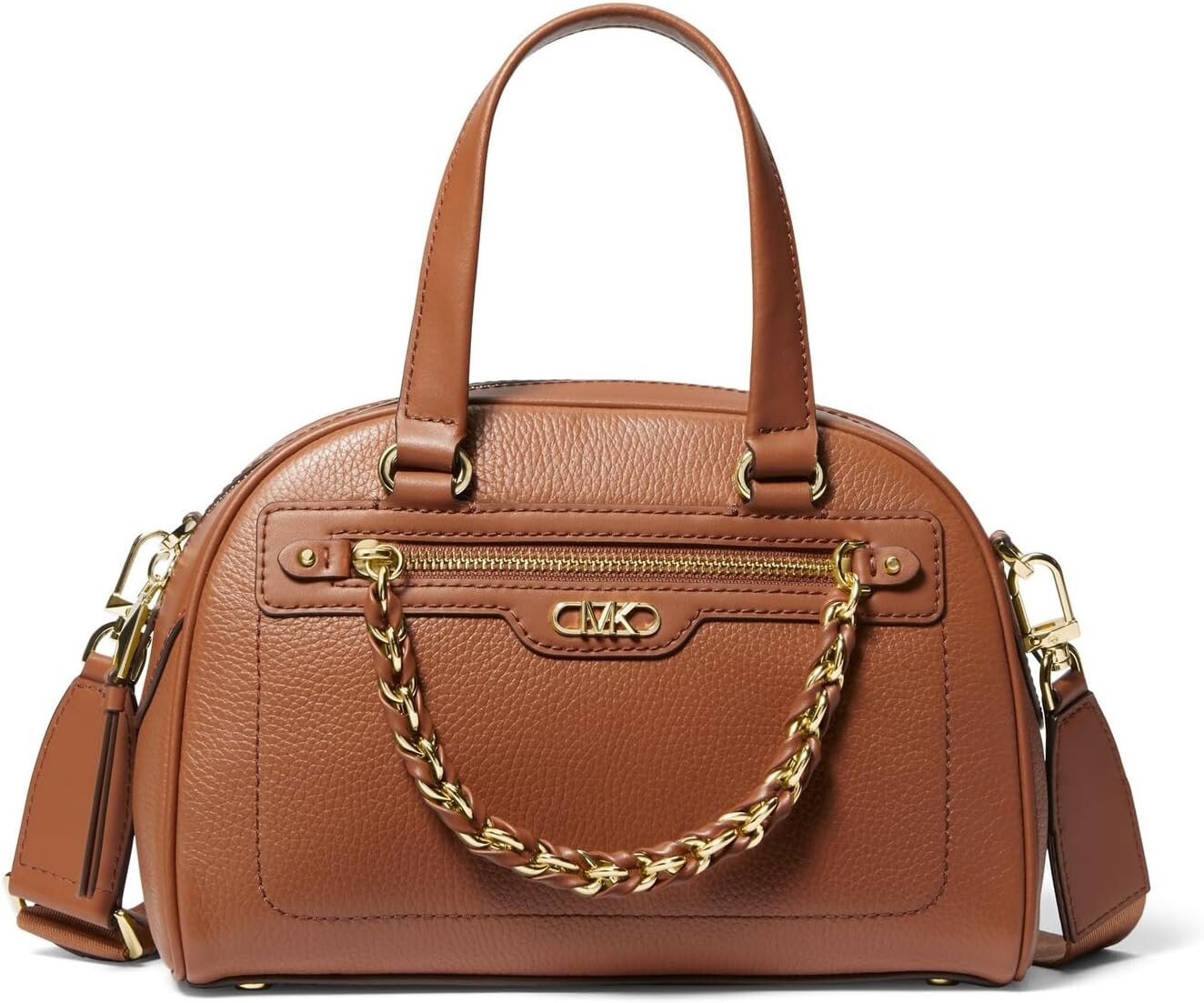 

Сумка Michael Kors Williamsburg Small Bowling Satchel, цвет Luggage