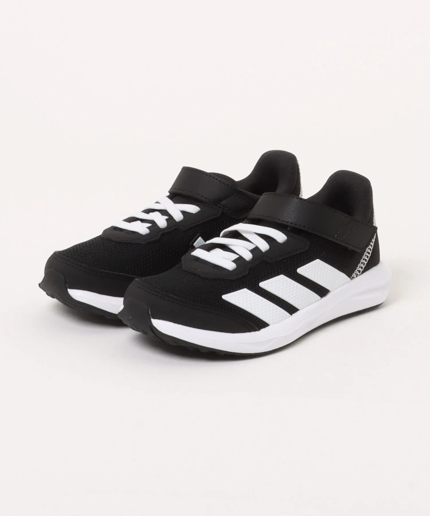 Детские кроссовки с топ-страпом adidas FAITOELK чёрно-белые
