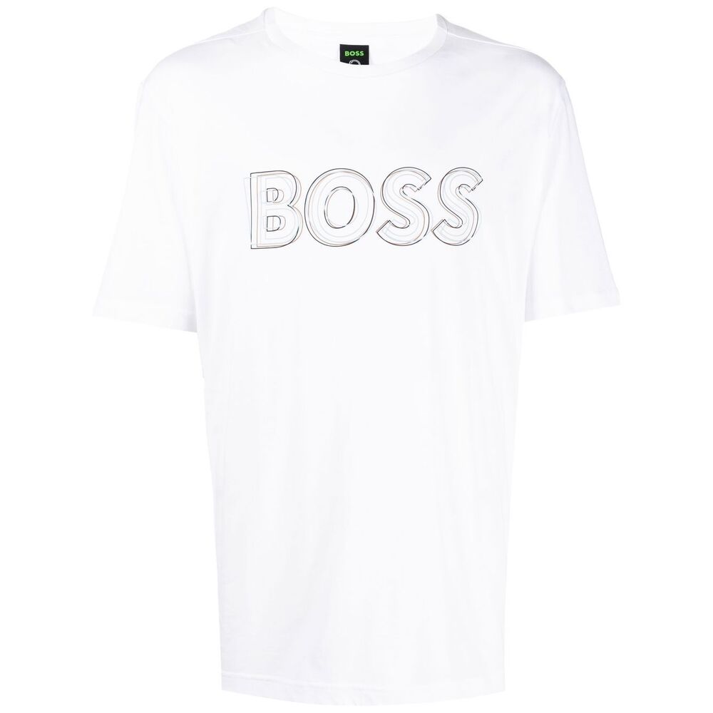 

HUGO BOSS Футболка мужская белая SS22, Белый, HUGO BOSS Футболка мужская белая SS22