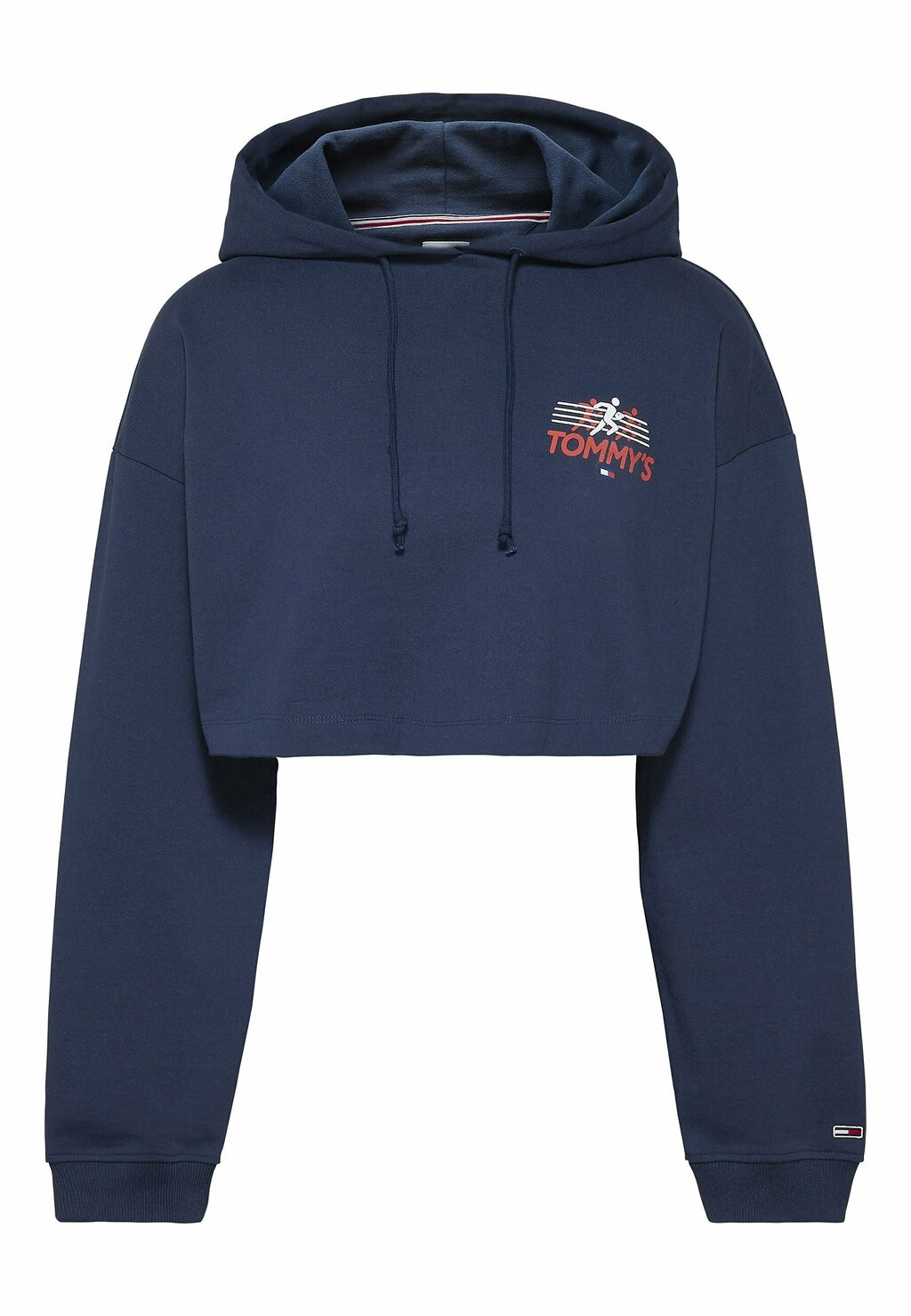 

Толстовка с капюшоном CROPPED BACK HOODY Tommy Jeans, синий