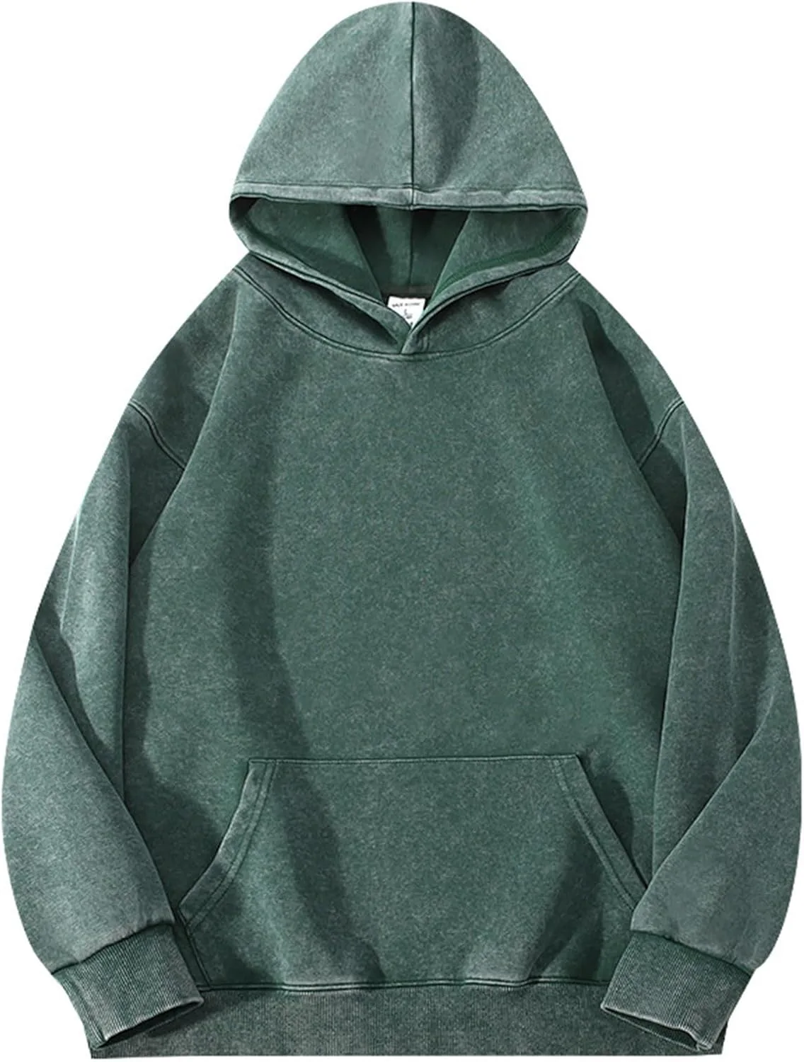 

Мужская вязаная толстовка с капюшоном Vintage Washed Cotton, свободная, с длинным рукавом Cambkatl