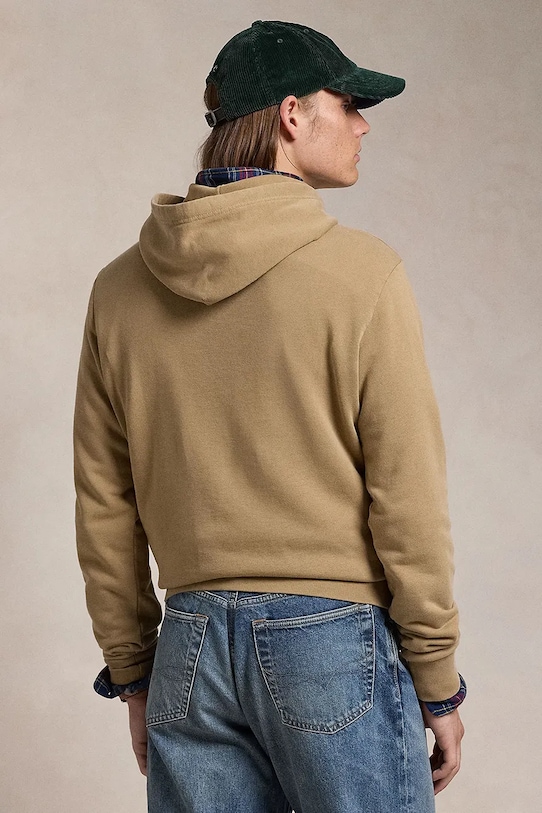 Хлопковая толстовка Polo Ralph Lauren, бежевый — фото 2