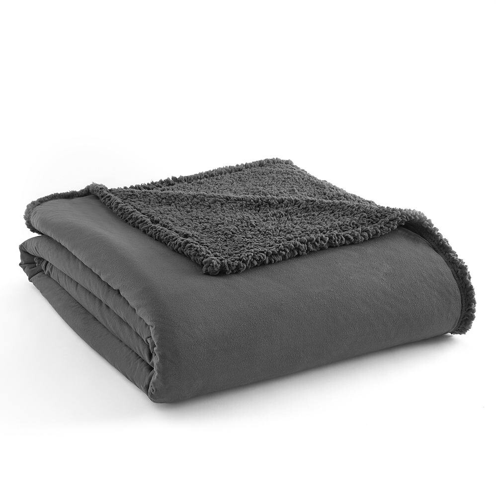 

Одеяло Micro Flannel Sherpa, цвет Charcoal