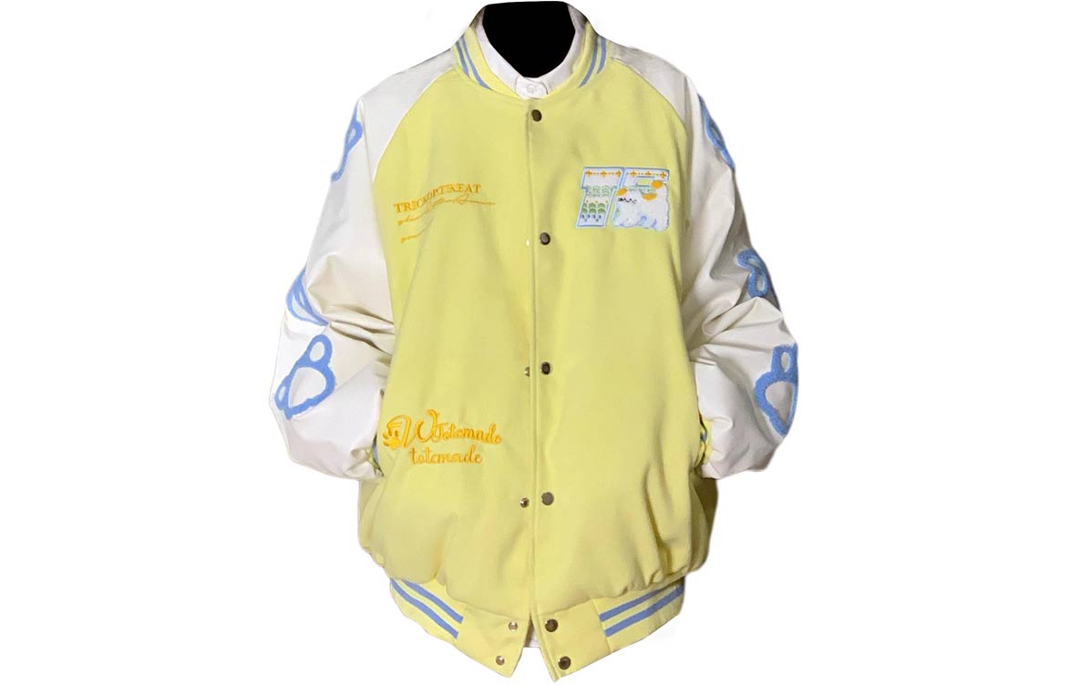 

ZIAREL Бейсбольная майка Unisex Yellow Baseball Collar Moderate Straight Fit