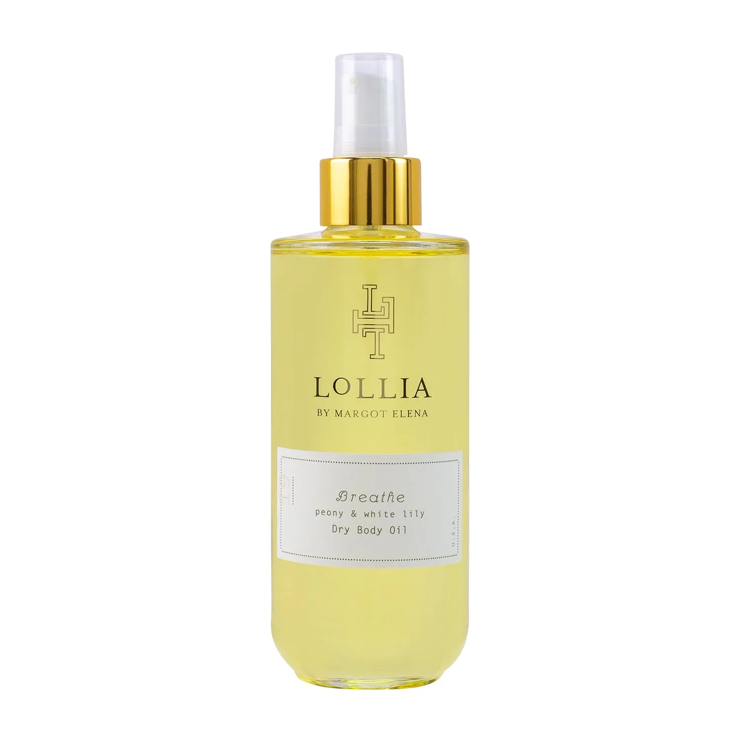 Увлажняющее масло для тела LOLLIA Breathe Dry Body Oil, 193 мл - Пион и белая лилия - Ароматизированное масло для всех типов сухой кожи, подходит для всех типов кожи. 201 мл (1 шт.), White