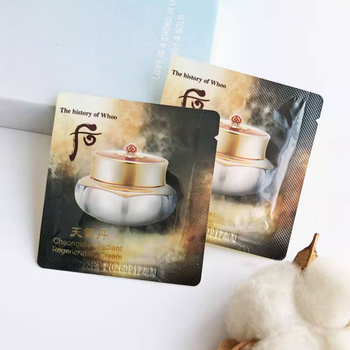Набор для путешествий / пробный набор Unisex The History Of Whoo, water*20+lotion*20+cream*20+eye cream*20+serums*20 — фото 4