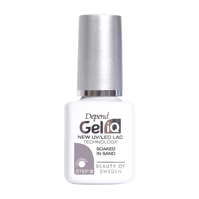 

Гель-Лак для ногтей Gel iq uv/led Depend, цвет soaked in sand, 5 мл