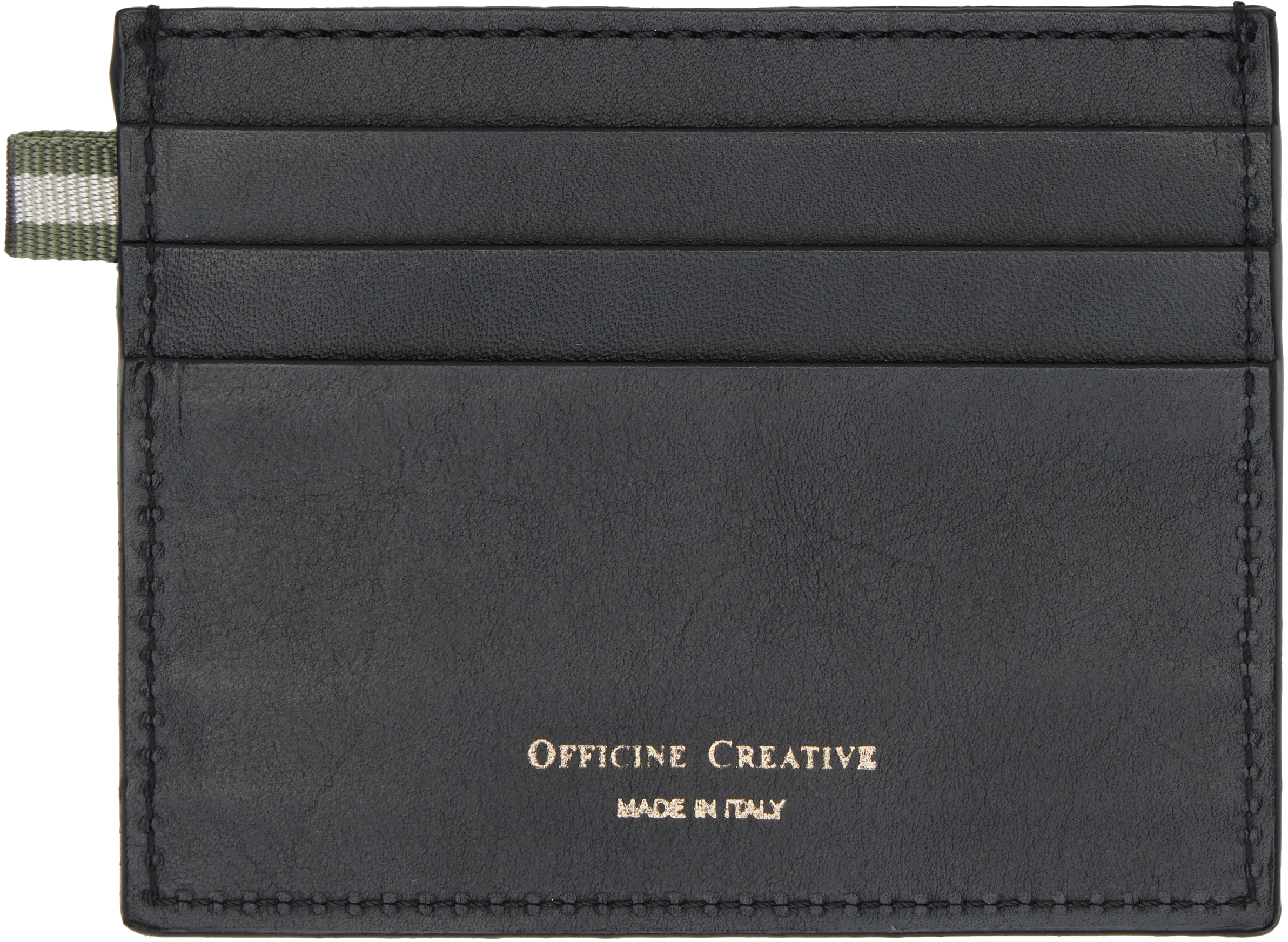 

Черный держатель для карт Boudin 22 Officine Creative