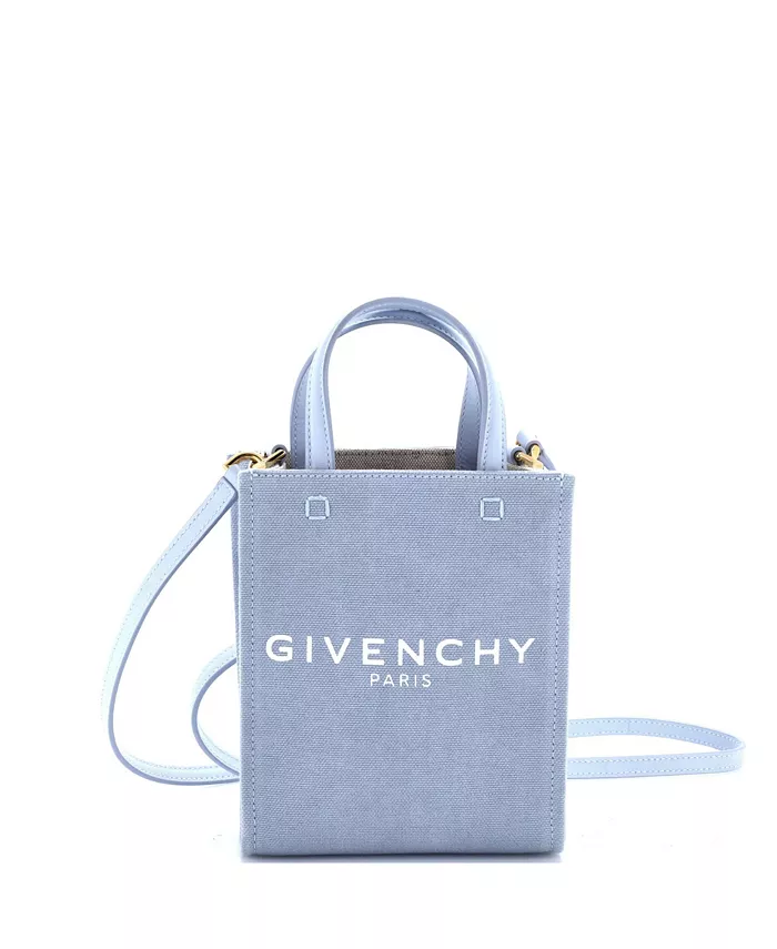 

Мини вертикальная сумка G-Tote из холста Pre-Owned Givenchy, синий