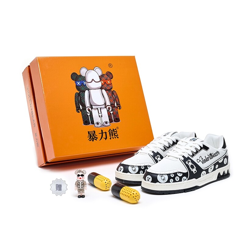

Кроссовки Violent bears Skateboarding Shoes Unisex High-top, зеленый