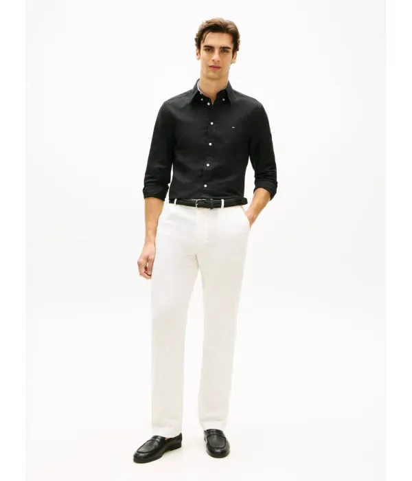 Рубашка regular fit Tommy Hilfiger, черный — фото 2