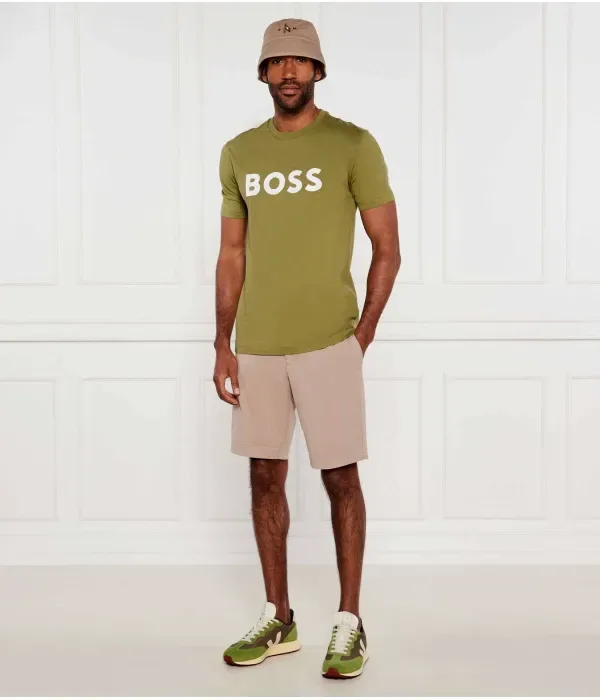 Футболка Тибурт 354 regular fit Boss, зеленый — фото 2