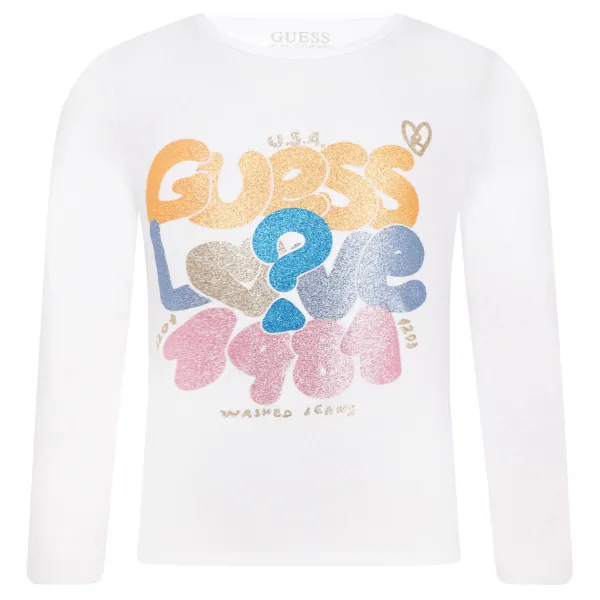 

Блузка стандартного кроя Guess, белый