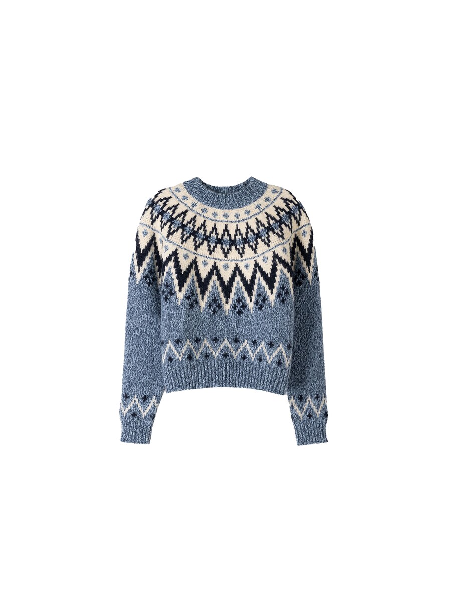 

Свитер Bershka, цвет Blue/Night blue