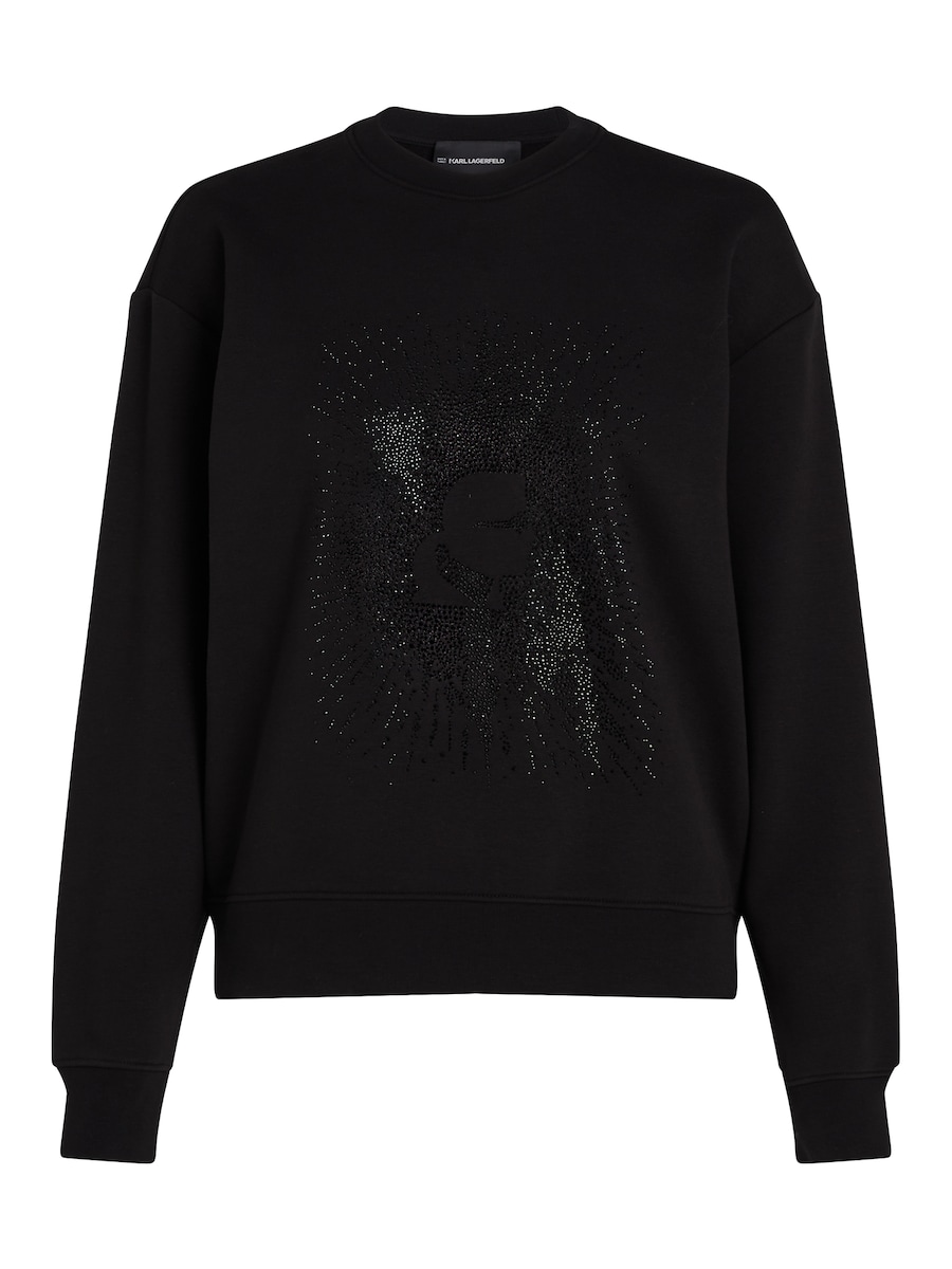 

Толстовка Karl Lagerfeld Kameo Rhinestone, черный