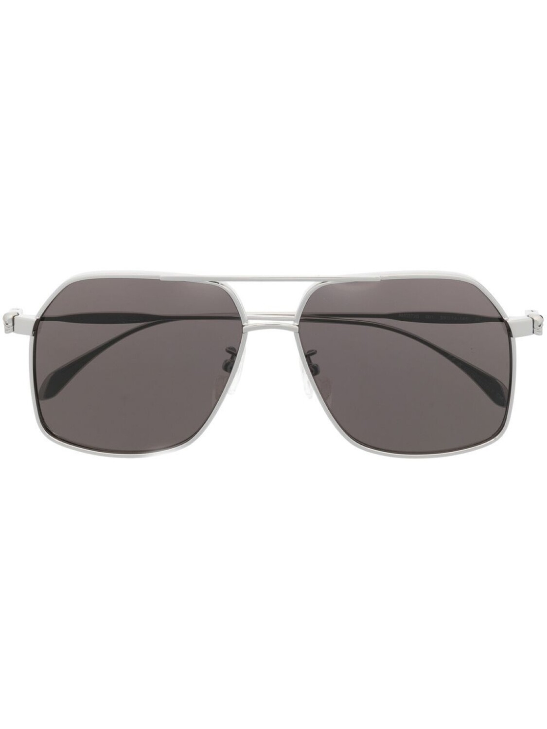 

Солнцезащитные очки-пилоты Alexander McQueen Eyewear, серебряный