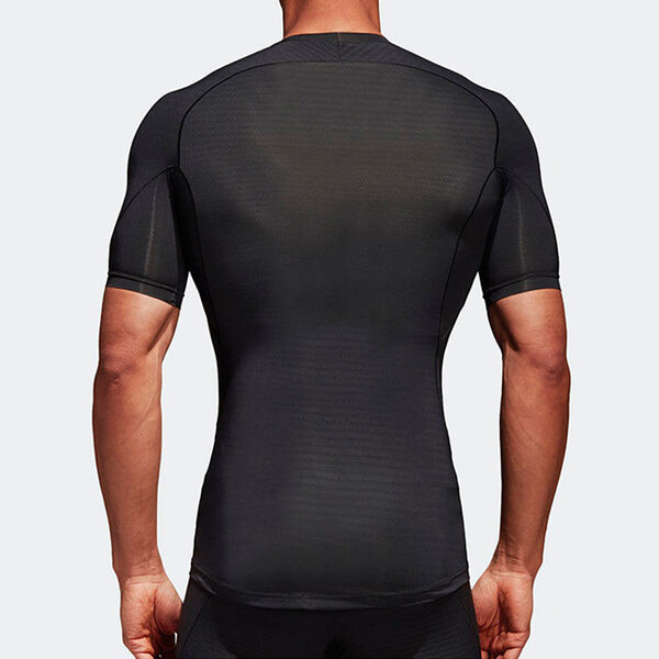 Футболка adidas Ask Tec Tee Ss Tight Gym Sports Short Sleeve Black, черный — фото 4