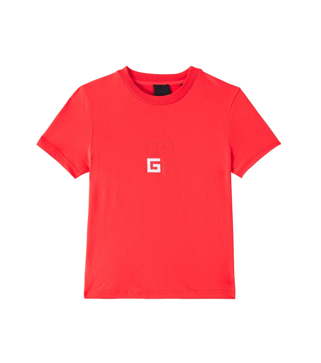 

Футболка из хлопкового джерси 4G Givenchy Kids, красный