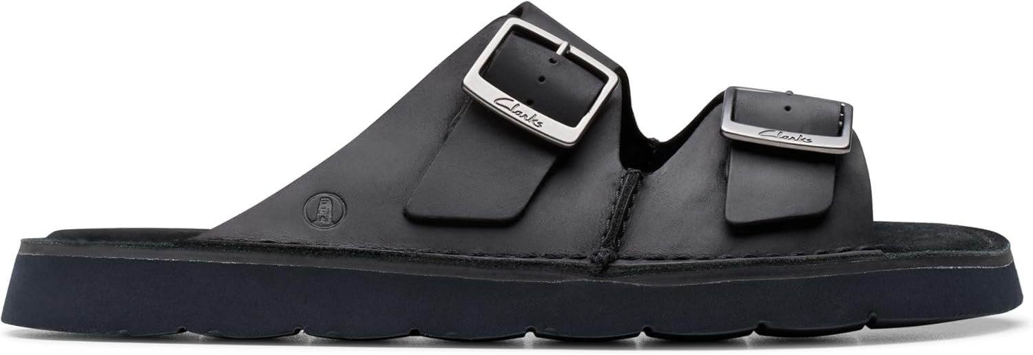 Мужские сандалии Clarks Solsbury Strap, черный/черный — фото 2