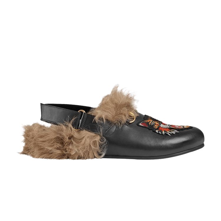 

Кроссовки Gucci Horsebit Slipper 'Angry Cat Applique - Black', черный