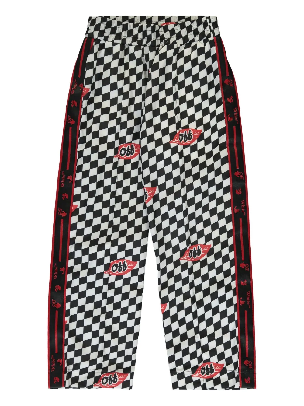 

Брюки в клетку OFF-WHITE KIDS, черный