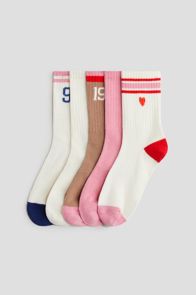 

5 упаковок носков H&M, мультиколор