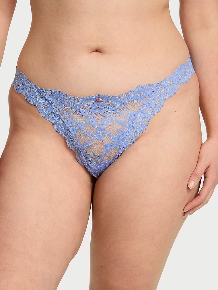 

Кружевные бразильские трусики Dream Angels, lace cameo blue