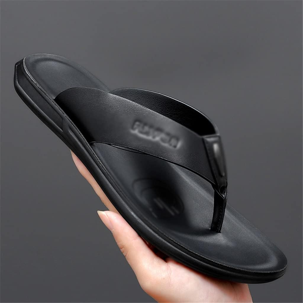 

Мужские кожаные шлепанцы для пляжа, мужские вьетнамки, сандалии (Цвет: коричневый, размер: 41, код) (Черный, размер: 38, код) Rgrfbghterdfvsz