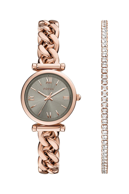 

Часы и браслет Fossil, золотой