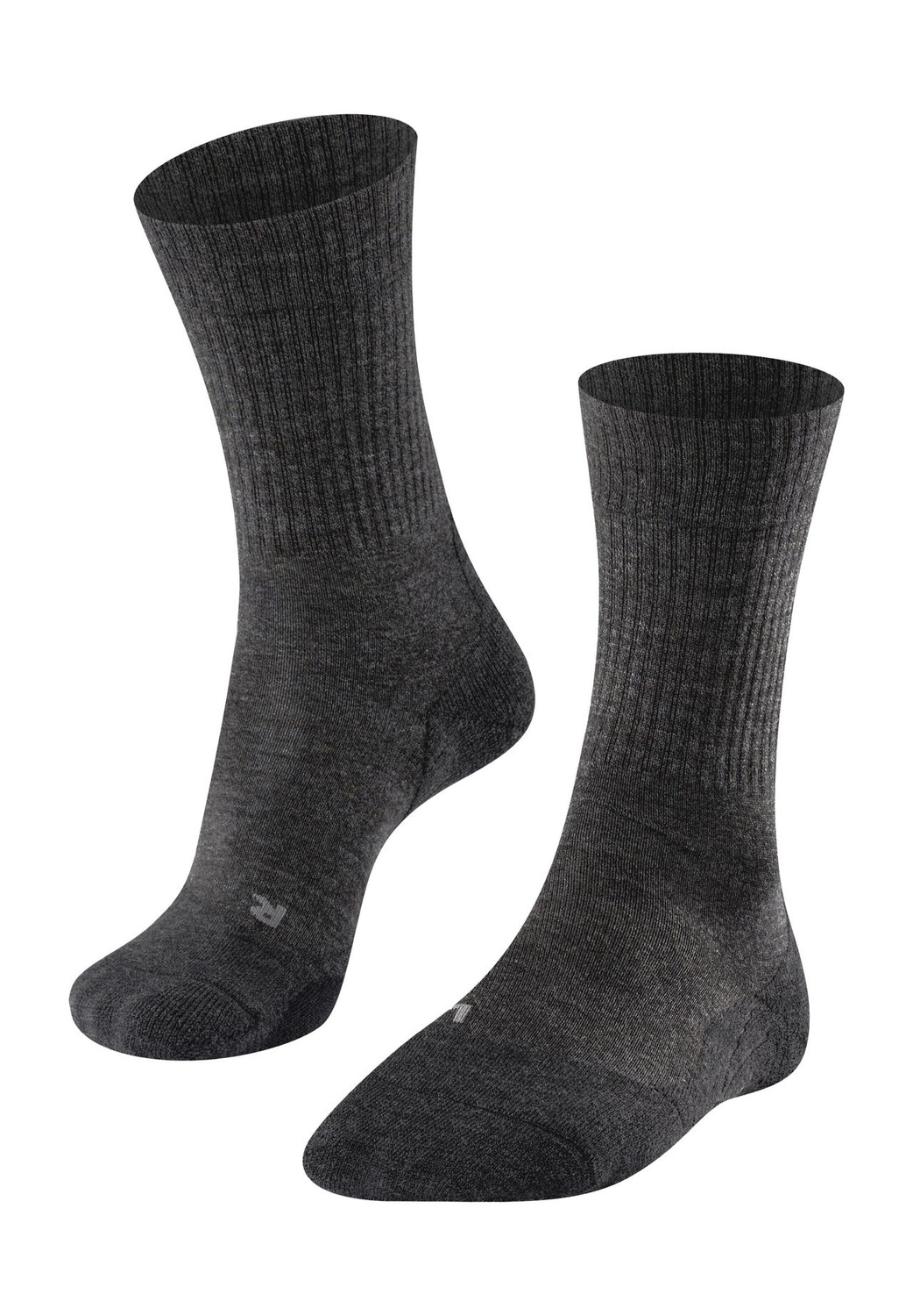 

Трекинговые носки TK 2 Explore Wool, ребристые манжеты, женские FALKE, цвет Smog