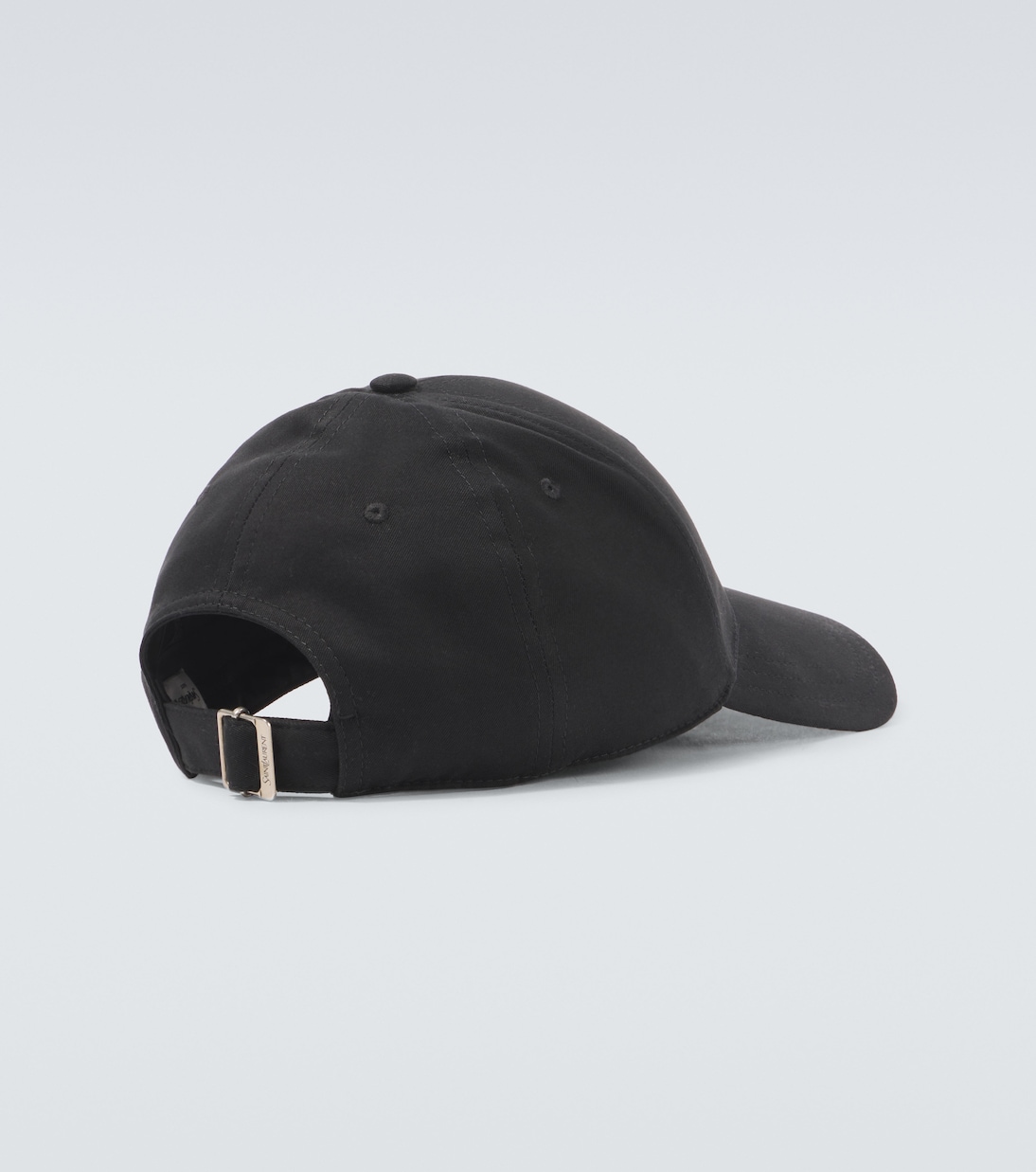 Бейсболка из габардина с аппликацией в виде буквы Y Saint Laurent, Black/Ivory — фото 4