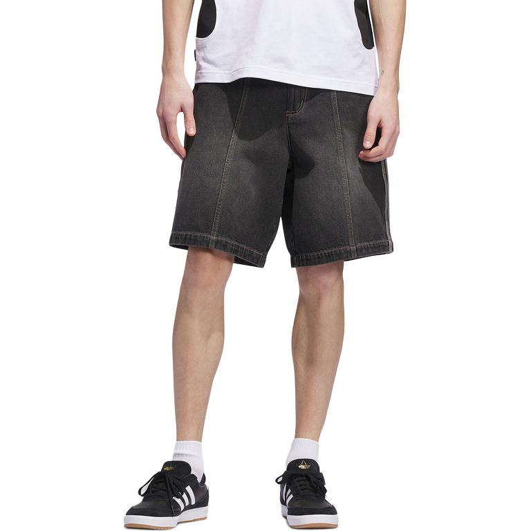 Шорты Tyshawn Denim Adidas Originals, черный — фото 3