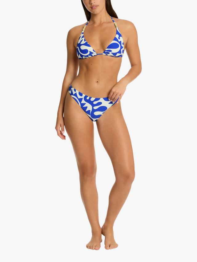 

Seascape треугольный бикини топ с чашкой D Sea Level, Cobalt/White