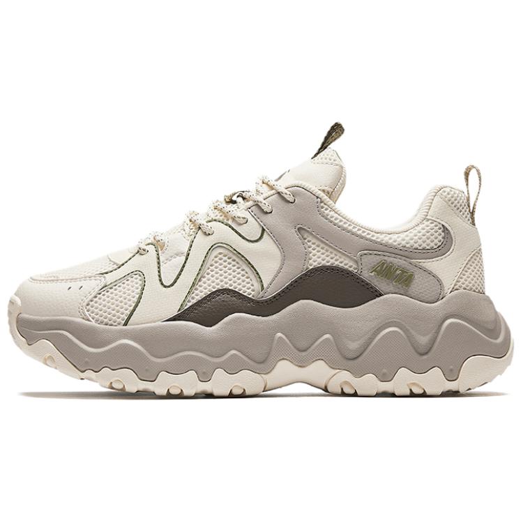 

ANTA Износостойкие и легкие низкие повседневные туфли мужские Fish Belly белого цвета